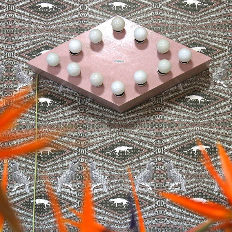 paradis urbain pink luxury wallpaper