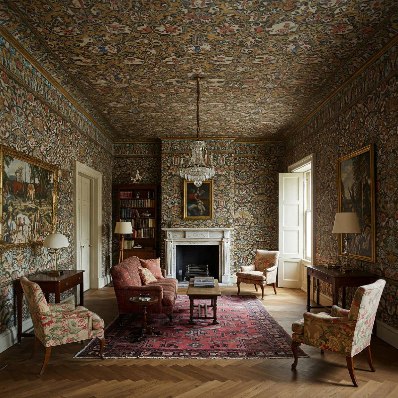 ceiling wallpaper installation