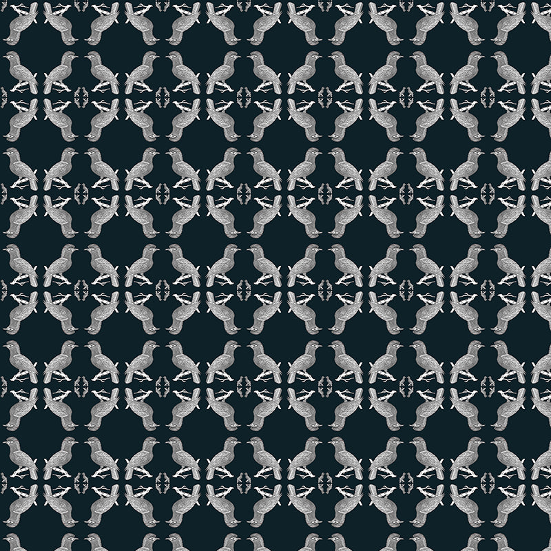 Alec navy close up luxury wallpaper