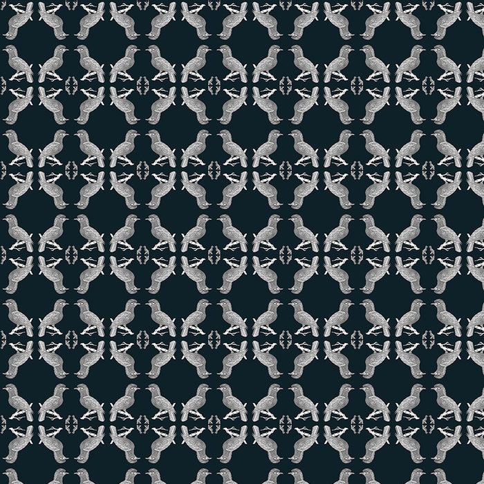 Alec navy close up luxury wallpaper