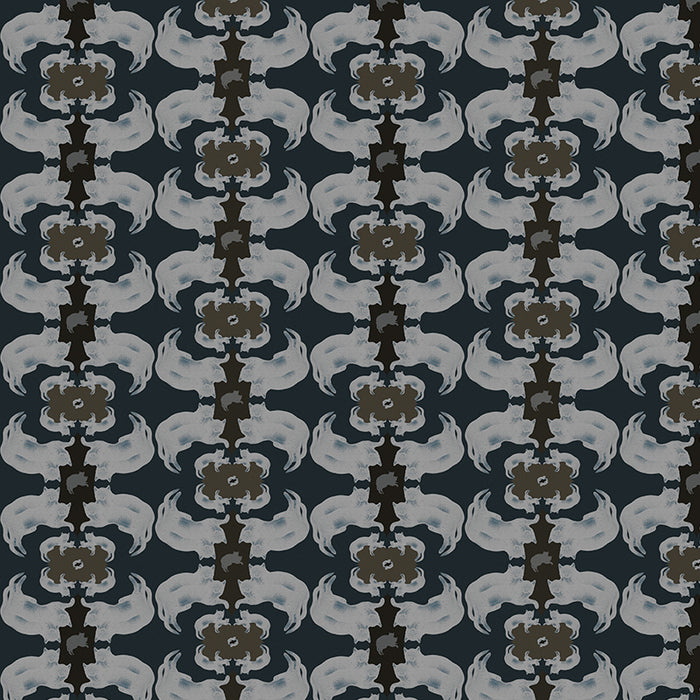 Cat navy close up textured luxury wallpaper