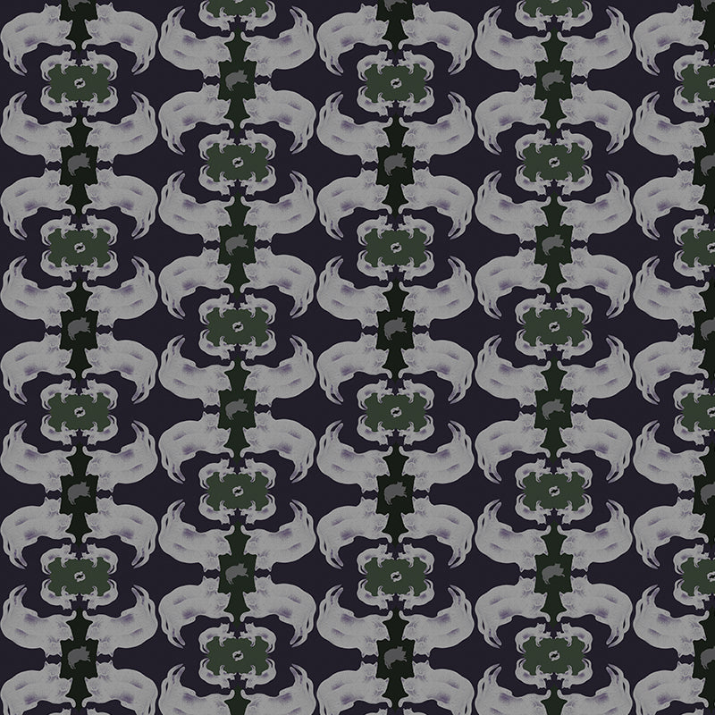 Cat purple textured luxury wallpaper