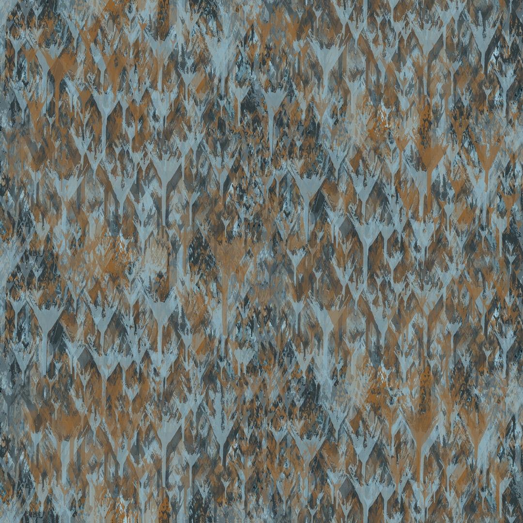 Into the forest blue luxury wallpaper 