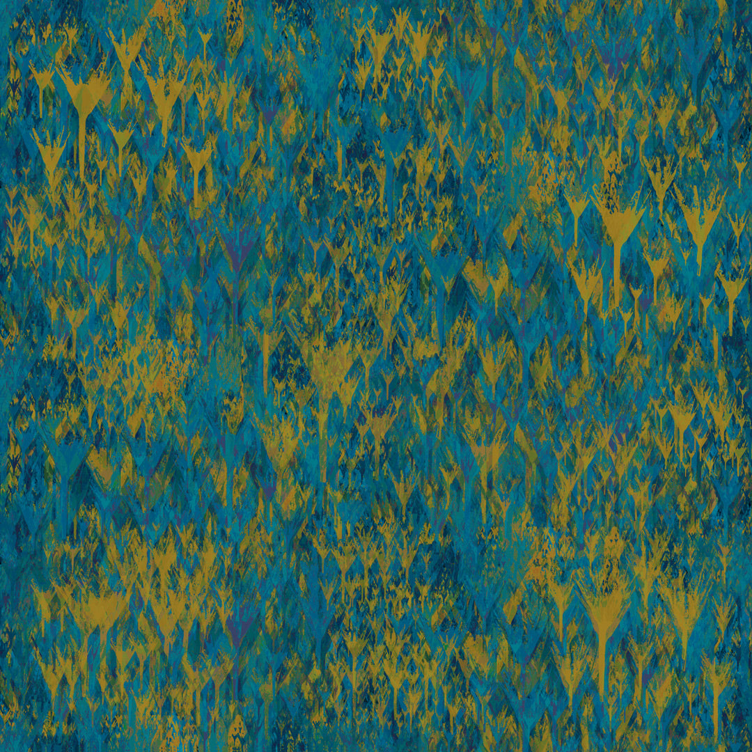 Into the forest gold far luxury wallpaper 