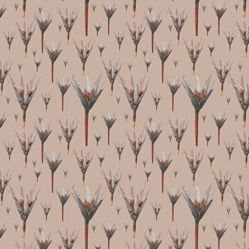 Lotus beige luxury wallpaper