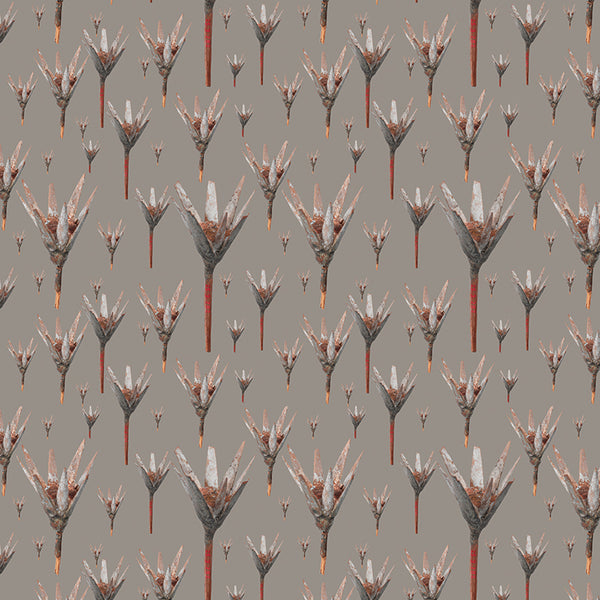 Lotus grey luxury wallpaper