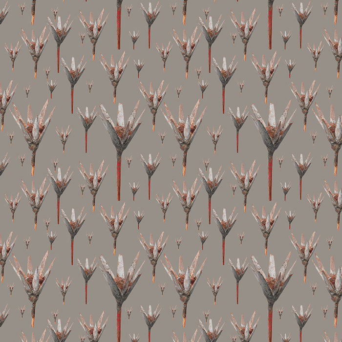 Lotus grey luxury wallpaper