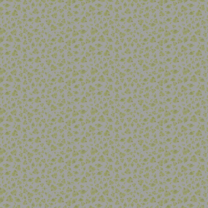 Magnolia floral green contemporary luxury wallpaper