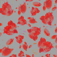 Magnolia red luxury wallpaper