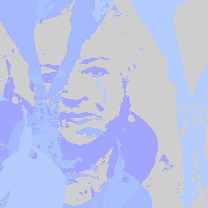 Pat Butcher blue close up two luxury wallpaper