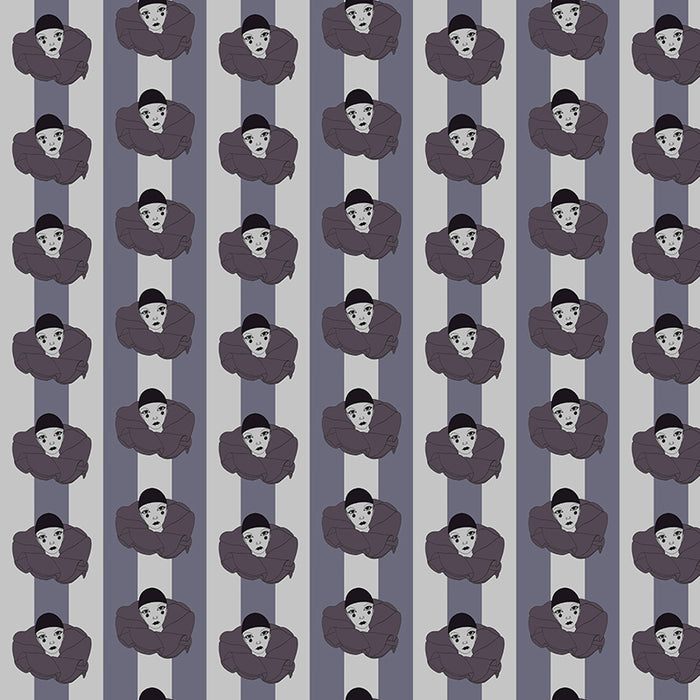 Pierot mauve pierot doll 1980's close up luxury wallpaper 