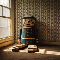 Pierot mauve pierot doll 1980's luxury wallpaper 