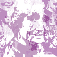 Vera purple close up metallic luxury wallpaper