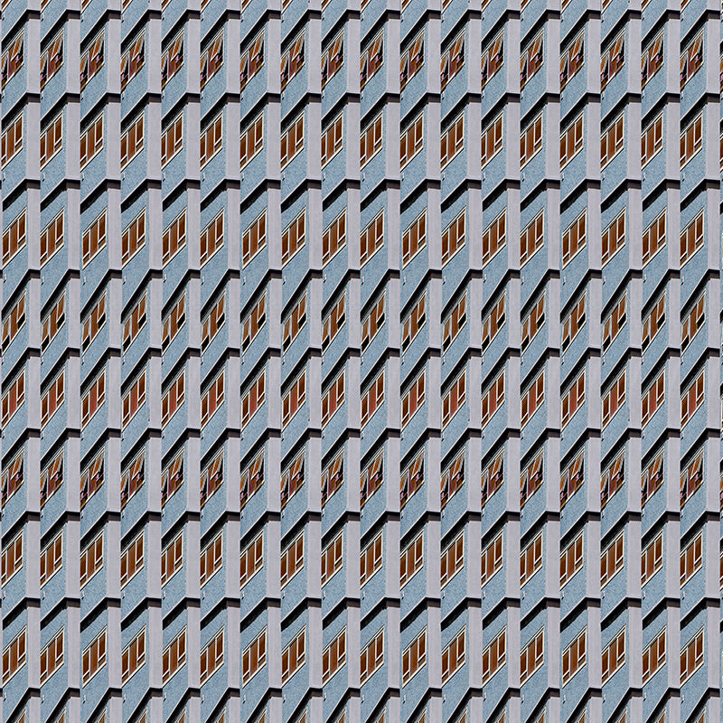 block blue brutalist luxury wallpaper