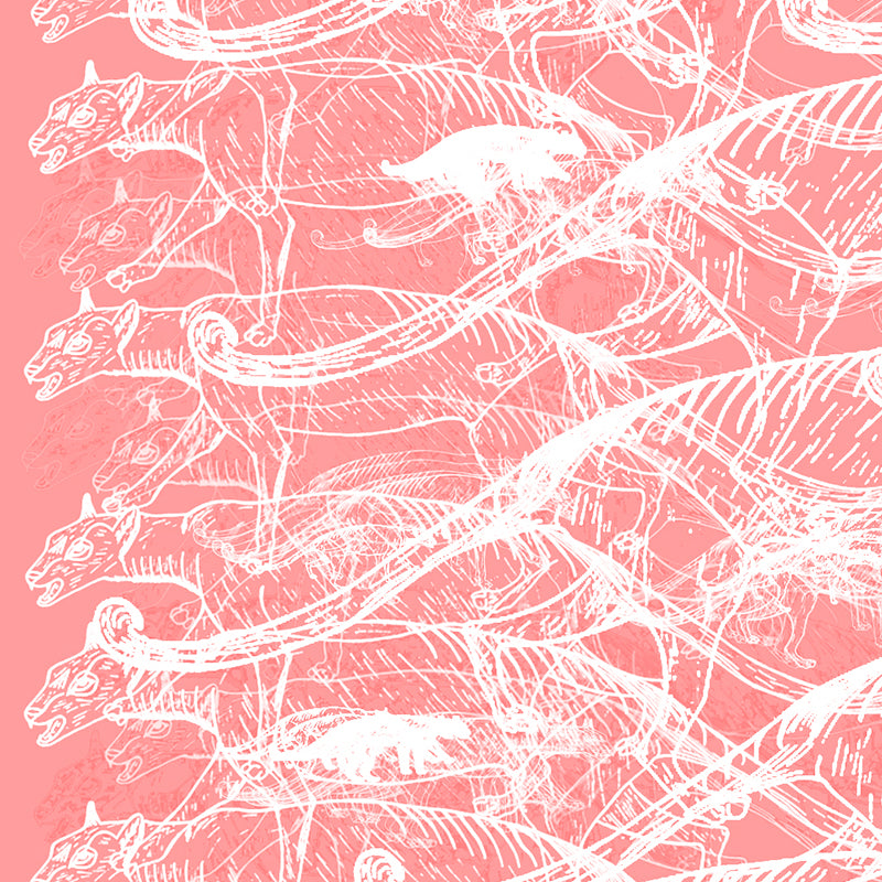 copious taz silver foil  coral close up luxury wallpaper