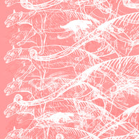 copious taz silver foil  coral close up luxury wallpaper