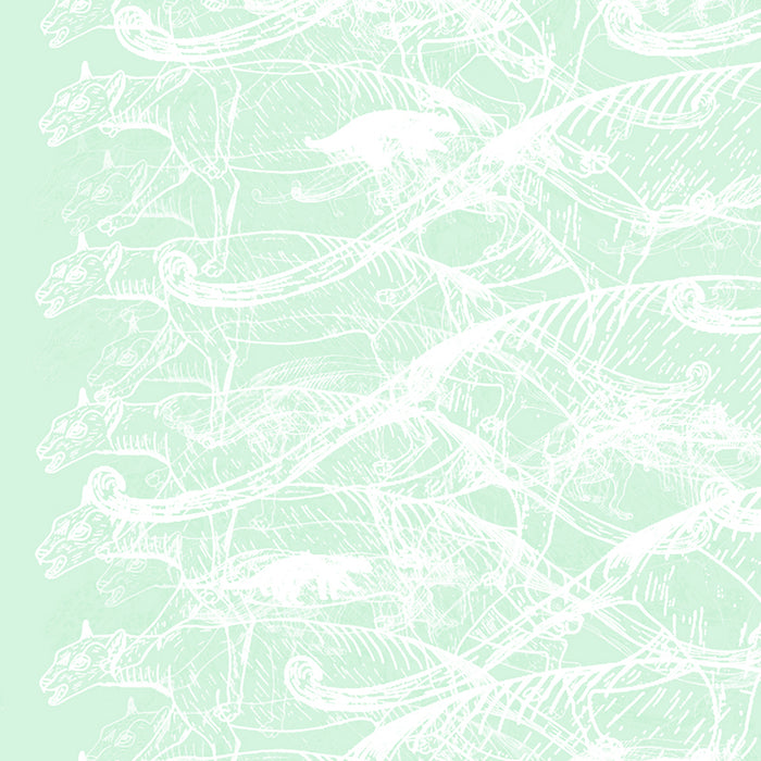 copious taz silver foil green close up luxury wallpaper