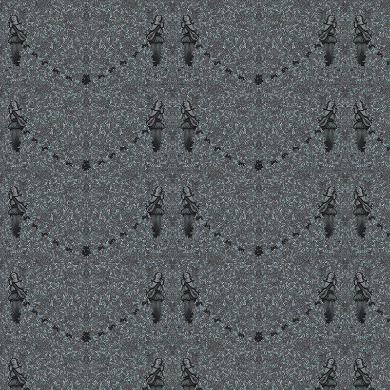 fallen angel navy luxury wallpaper