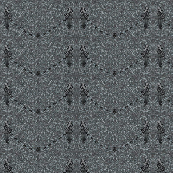 fallen angel navy luxury wallpaper