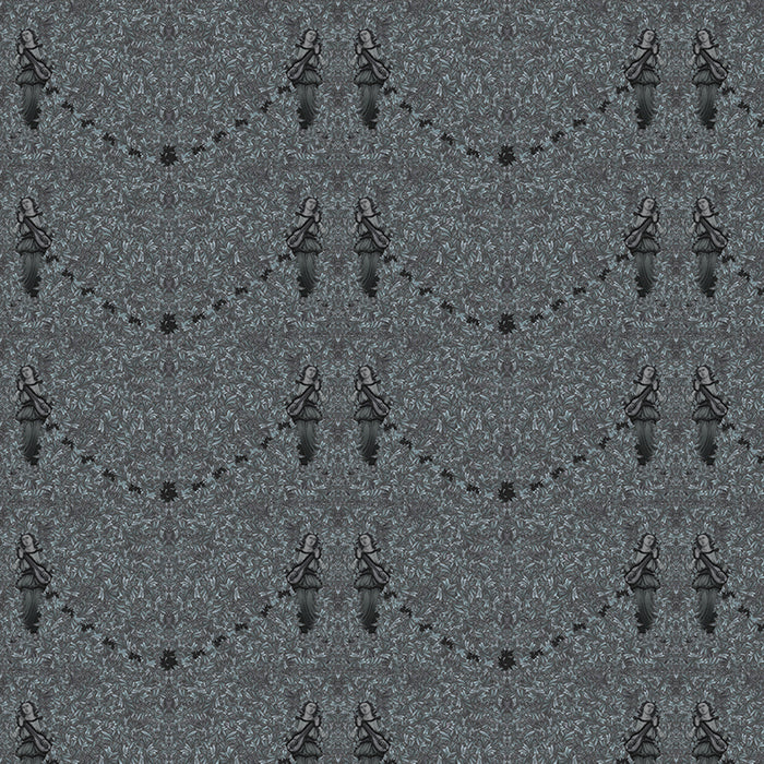 fallen angel navy luxury wallpaper