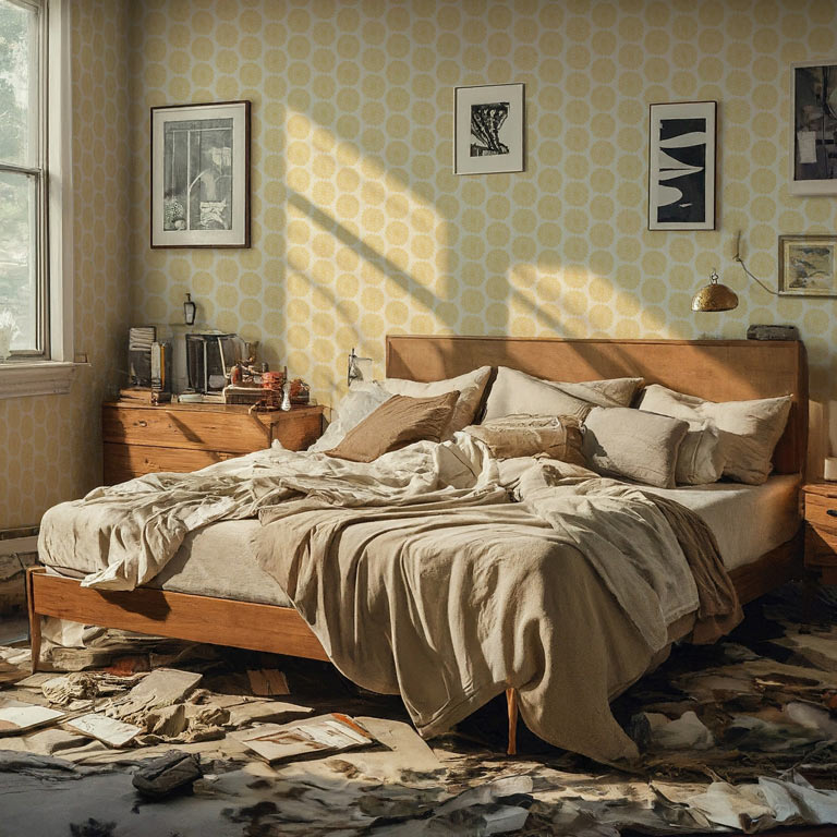 femme gold far luxury wallpaper