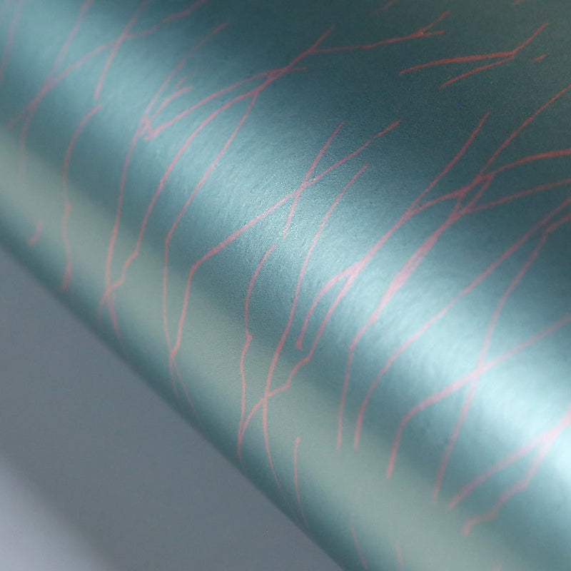 mint silver foil luxury wallpaper