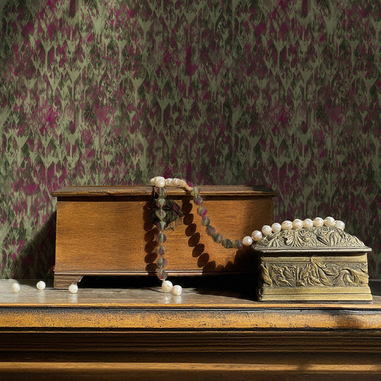 into the forest green luxury wallpaper