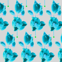 my magnolia blue silver foil luxury wallpaper