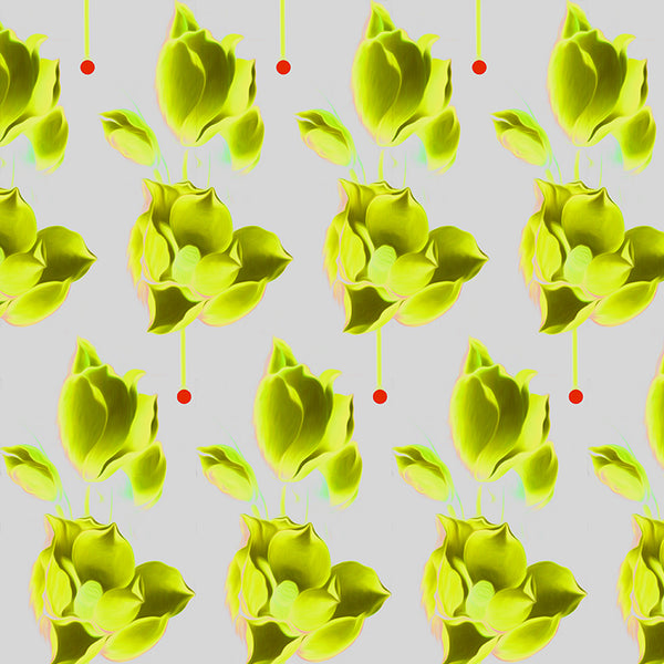 My Magnolia silver foil wallpaper