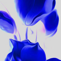 my magnolia navy close up silver foil luxury wallpaper