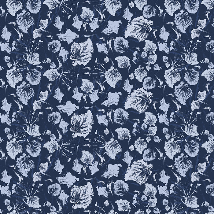 rhubarb robber blue luxury wallpaper   